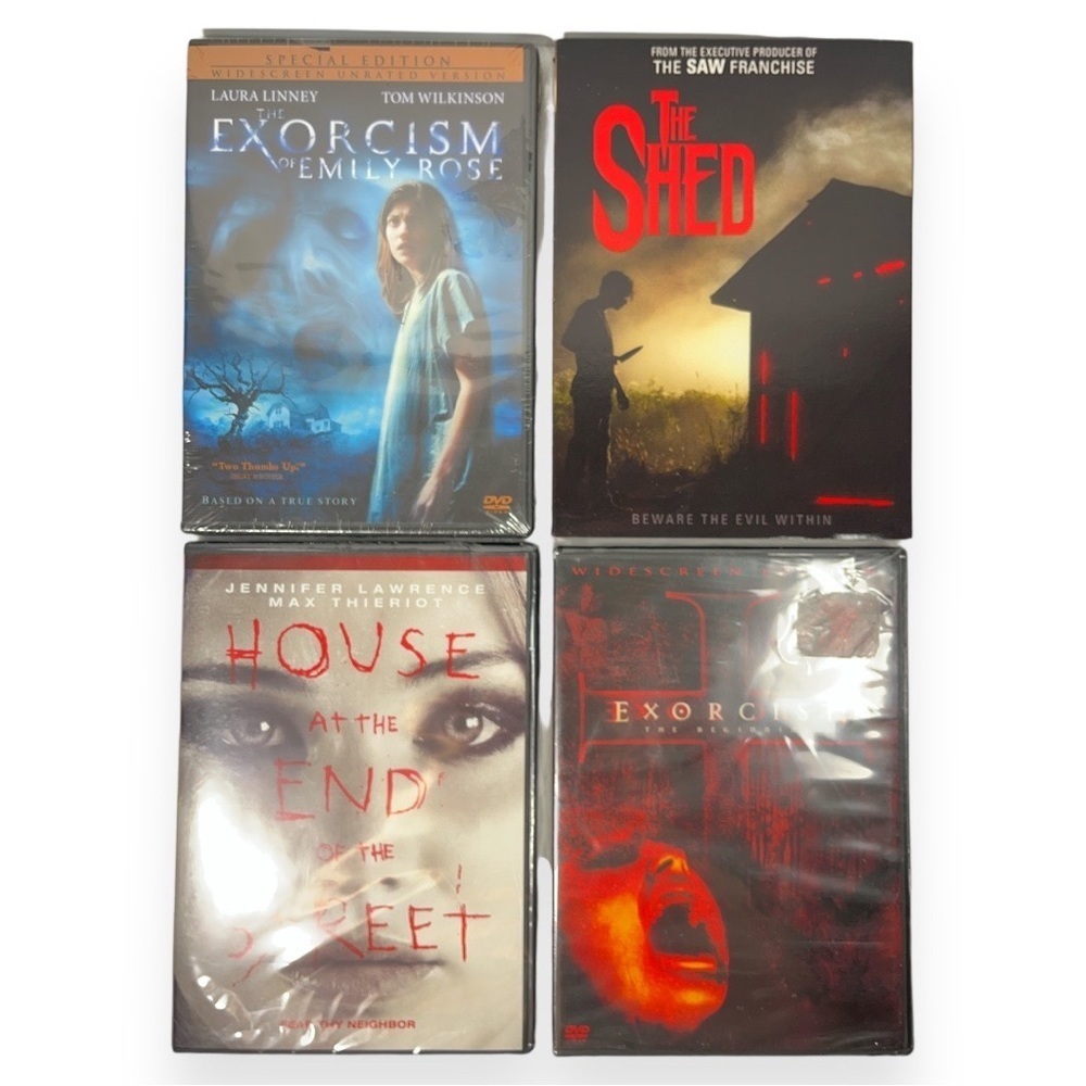 Halloween Horror New DVD Movies Lot of 4 Exorcism The Shed Scary Collection